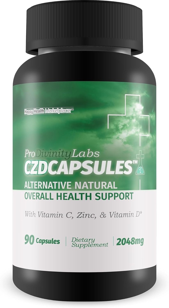 Pro Divinity Labs CZD Capsules - Algehele gezondheidsondersteuning Supplement - een alternatieve natuurlijke aanpak van de gezondheid met vitamine C, zink, vitamine D, & kruiden - ondersteuning van de immuungezondheid en verminderde zwelling