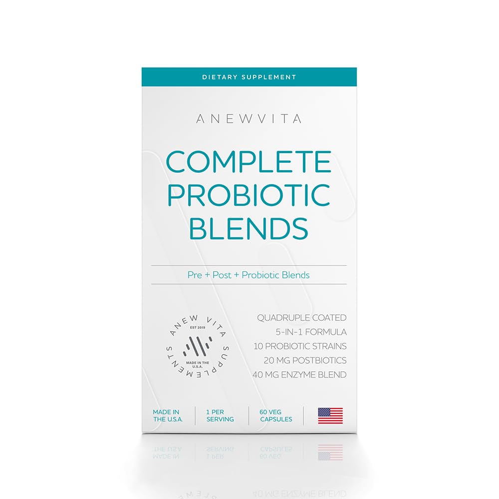 Complete Probiotische Blend: 5-in-1 Digestieve Enzymen, Zink, Postbiotica, Prebiotica en Probiotica voor Vrouwen & Mannen, Provivalize voor Vrouwen Digestieve & Gut Health 10 Strains 20 Miljard CFU, 60ct Softgels