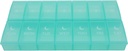 7 Dag Week pil AM PM Organisator, ShysTech Large Pill Case pil Box 2 Tijd Een dag voor pillen / Medicatie/Supplements/Vitamine (Groen)