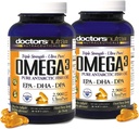 (Pack of 2) Wild Omega 3 Fish Oil DPA Supplement 2.900 Milligrammen, EPA-DPA-DHA, SoftGels