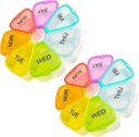 Wekelijkse grote 7 dagen pil Organisator - Pill Box, Case, Container, Reizen Dispenser - Visolie, Vitaminen, Medicine Organizer