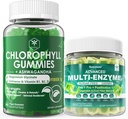 Digestieve enzymen Gummies & Chlorofyl Fiber Gummies Bundle