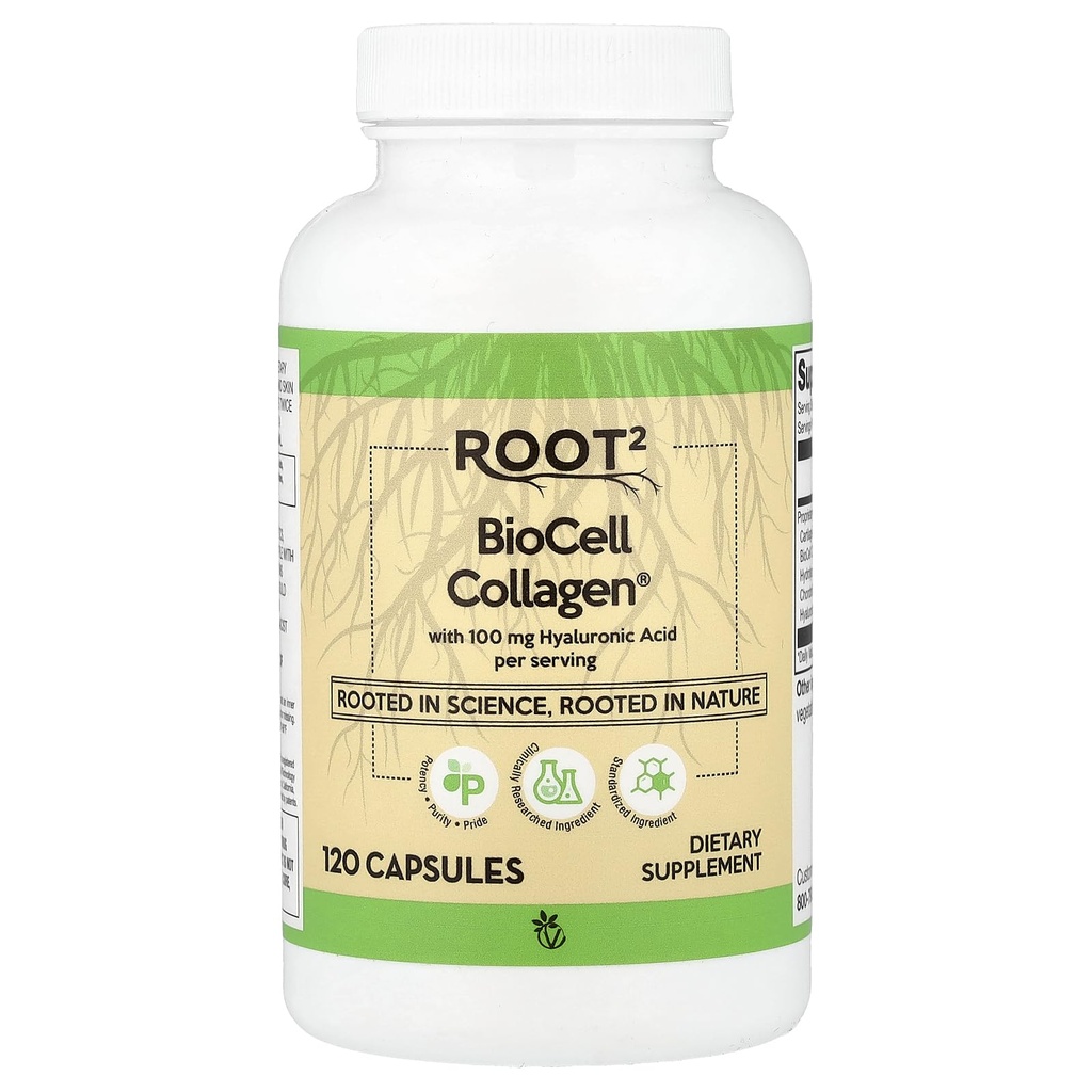 Vitacost Hyaluronzuur met BioCell Collageen II - 100 mg per portie - 120 capsules