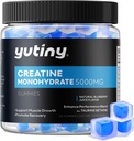 Creatine Monohydraat gevuld Gummies, Creatine Monohydraat Kauwen voor mannen & vrouwen, extra kracht voor spiergroei, Blueberry smaak, 60 Kauwtabletten, 1 maand levering