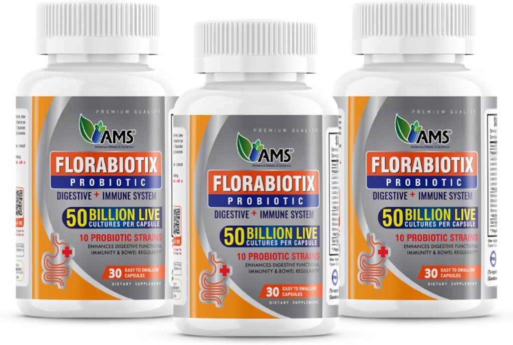America Medic & Science Florabiotix Probiotic (90 Capsules) 