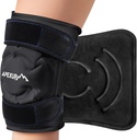 APEXUP Ice Pack voor Knie pijnverlichting, grote herbruikbare wrap na chirurgie, flexibele gel koude Pack voor letsels, pijnverlichting voor rug, schouder, elleboog, enkel en been (zwart, XXL, 1PK)