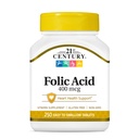21e eeuws foliumzuur 400 mcg tabletten, 250 telling