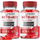 (2 Pack) Keto-Cut Kauwen ACV Gummies - Keto-Cut Kauwt Premium Keto ACV voor gevorderd gewichtsverlies, Keto + ACV Gummy, Keto Cut Kauwt Maximale sterkte Supplement, KetoCut Kauwt Reviews (120 Gummies)