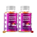 Vitamatic Prebiotic Fiber Gummies voor volwassenen 2 Pack (Total 120 Gummies) 7g Fiber per Serving 