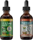 Rejuvica Health VitaLiver & DigestaPro - Advanced Liver & Digestion Support - Liquid Delivery for Better Absorptie - Milk Thistle, Chanca Piedra, Artichoke, Dandelion & More!