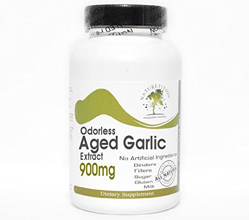 Odorless Aged Knoflook Extract 900mg ~ 200 Capsules - Geen additieven ~ Naturetitie Supplementen