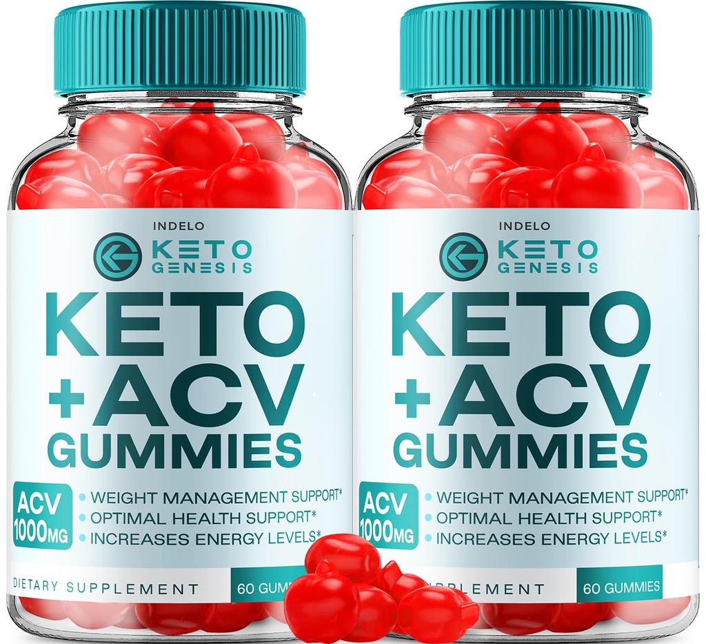 (2 Pack) Keto Genesis ACV Gummies Advanced Gummies 1000mg, Genesis Keto + ACV Weight Management Gummies Apple Cider Vinegar Genesis Dieetsupplement Genesis Gummies Reviews (120 Gummies)