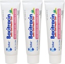 Globe (3 Pack) Bacitracine Zink Zalf + Aloë 1oz - Maximale sterkte Antibiotica voor Wond Genezing - Topical Medicinal Solution for Cuts, Burns, Scrapes - Skin Infection & First Aid Essentials