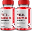 (2 Pack) Vital Grow XL Gummies, Vital Grow XL Geavanceerde prestaties en algemene dagelijkse gezondheidsondersteuning Supplement, VitalGrow XL Maximale sterkte 1000mg Wellness Supplement Formule (120 Gummies)