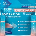 HydroMATE Electrolyte Powder Peach Tea Hydration Packets Lage suiker 16 Tellen