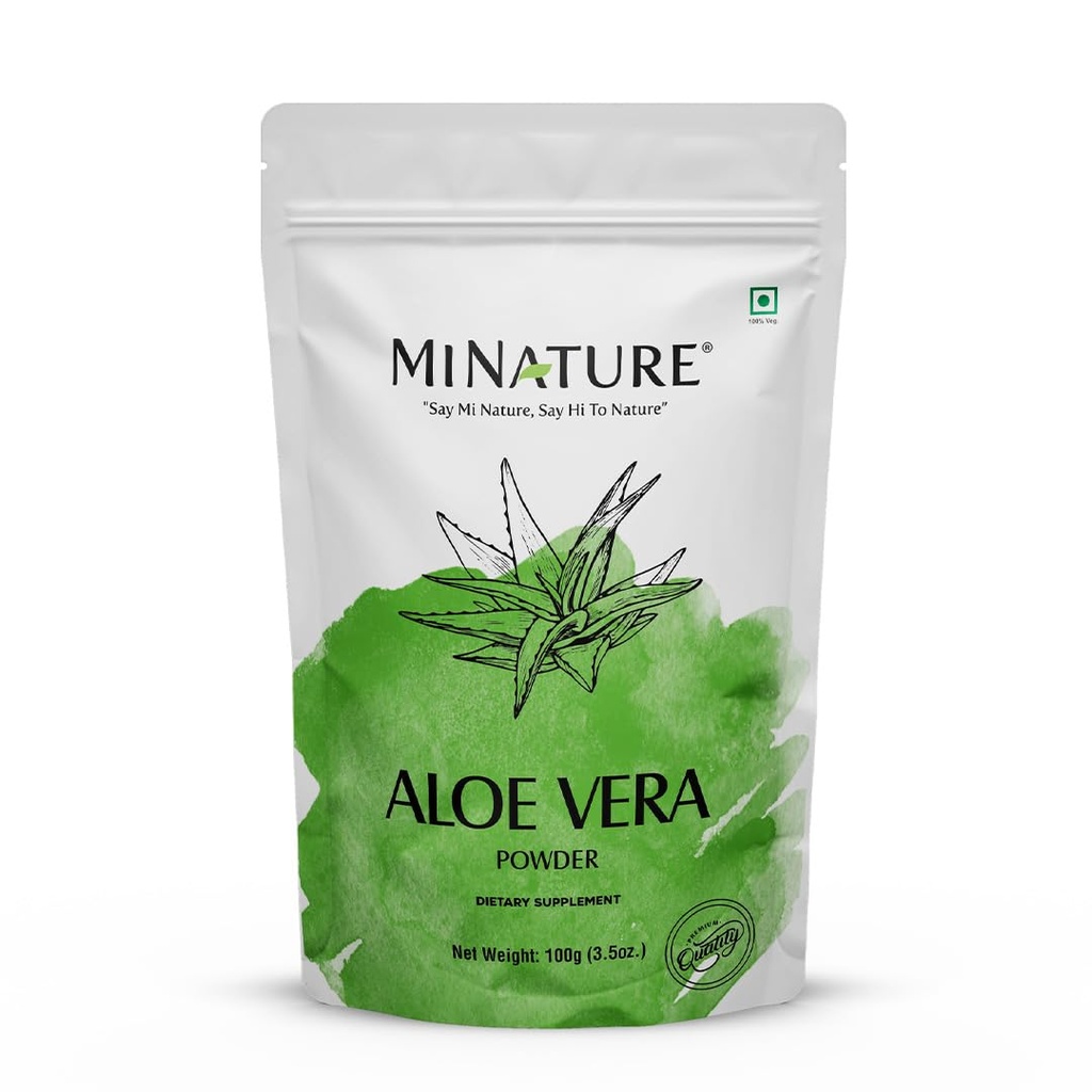 Mi Nature 100% Aloëvera Powder (Aloe Barbadenis) 100g (3,5 oz)