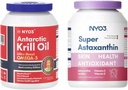 Krill Oil Omega 3 1000mg softgels en astaxanthine 12mg anti-oxidant suppels Bundel