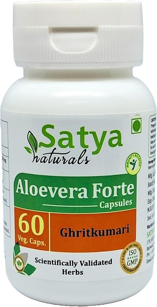 Aloëvera Forte Capsules 500 mg. 60 Veg. Capsules 