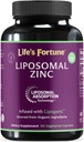 Liposomale Pure Zink Picolinaat Supplement met koper, Immuun Ondersteuning, Metabolisme, en huidgezondheid Hoge potentie, voor volwassenen Mannen en vrouwen 