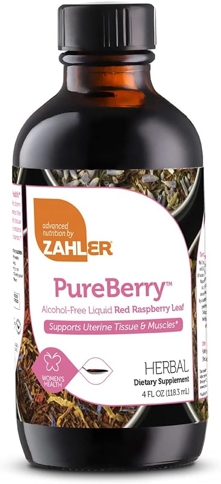 Zahler PureBerry, vloeibare rode framboos blad supplement dat versterkt Uterine weefsel en spieren, alle natuurlijke vloeibare formule die bevordert Uterine gezondheid, gecertificeerde Kosher, 4oz