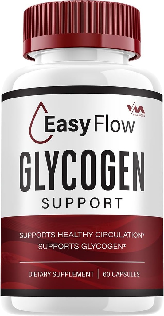 (1 Pack) EasyFlow Glycogen – Easy Flow Capsule Cleaner, EasyFlow Pills, Advanced Formula for Overall Wellness, Easy Flow Glycogen Reviews, 60 Capsules