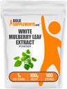 BulkSupplements.com White Mulberry Leaf Extract Powder - White Mulberry Extract, Herbal Supplement - Gluten Free, 1g per Serving, 100g (3.5 oz) (Pack of 1)