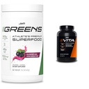 JYM Greens Super Food Blueberry Acai Poeder met Spirulina & Vita JYM Multivitamine voor atleten 60 tabletten