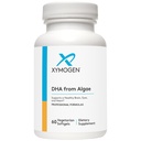 XYMOGEN DHA van Algen - DHA Omega-3 Supplement - Ondersteunt Hersenen, Oog, Hart + Immune Gezondheid (60 Softgels)