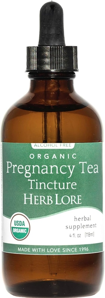 Herb Lore Biologische Zwangerschap Tea Tinctuur Liquid Red Raspberry Leaf Thee voor Zwangerschap & Postpartum 
