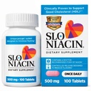 Slo-Niacin Vitamine B3 500 Mg - Langzame afgifte Niacin voor de gezondheid van het hart, energie Boost, Health Skin, gezonde bloedsuiker niveaus - 100 capsules