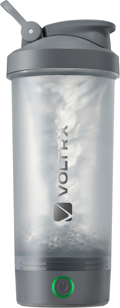 VOLTRX Proteïne Shaker Fles, Fusie USB C Oplaadbare Elektrische Proteïne Shake Mixer, Shaker Cups voor Proteïne Shakes en Maaltijden Vervanging Shakes, BPA Free, 24oz