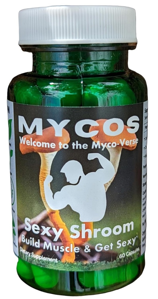 Mycos Shrooms, Sexy Shroom, Boosts Seksuele Drive en fysieke prestaties, paddo supplement met gerichte extractie,
