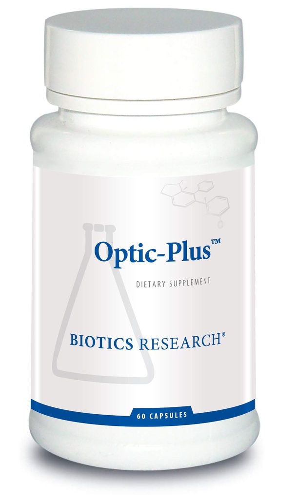 Biotica Research Optic Plus Eye Vitamin & Mineral Support Supplement met Luteïne en Zeaxanthine, Gezond Retinale Weefsel en Vision 60 Capsules