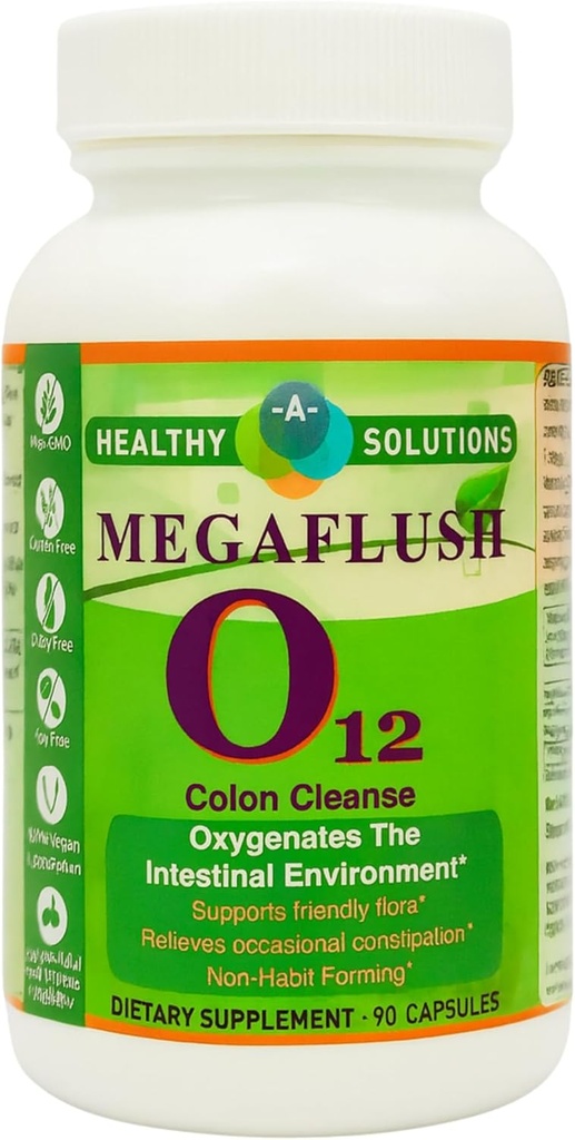 Mega Flush 07 - Natuurlijke supplement voor gezonde Colon - Colon Cleanse - 90 Veggie Caps