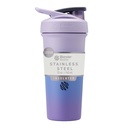 BlenderBattle Sport Sleek Geïsoleerde Roestvrij stalen Shaker Fles met Draad Whisk, 25-Ounce, Lavender Ombre 