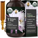 Fantastic Fungi Mushroom Extract Drops - Immunity Elixir with Turkey Tail Mushroom Extract, Maitake, Vlierbessen, Chaga & Astragalus - 5-in-1 Organic Immune Support Supplement, 30 Servings, 1 fl oz