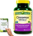 Spring Valley Kaneel Dieetsupplement - 1000mg, 400 Vegeteriaanse Capsules + 'Nutritional Guide'