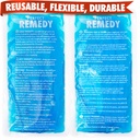 Perfecte 2-Pack Gel Ice Packs voor letsels Herbruikbaar, warm en koud Pack dat duurzaam, zacht en flexibel is, snel relief & Recovery (blauw, Reg 2PK)