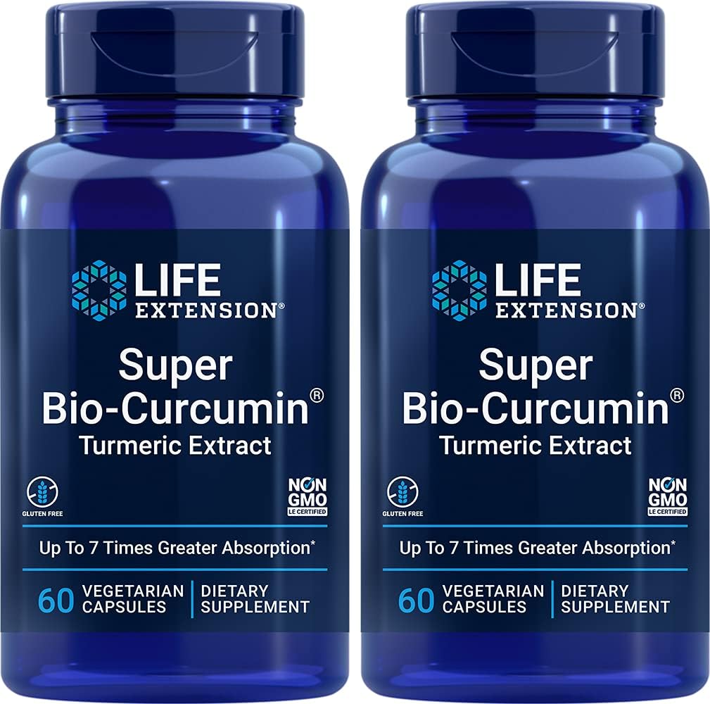 Levensverlenging Bio-Curcumine Elite 400 mg 60 Vegetarische Capsules (2 verpakkingen)