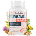 IcarusIvy 2000MG NAD Supplements for Women, NMN Alternative, Female Liposomal NAD+, with Ashwagandha, Berberine HCL, Ginkgo Biloba & Black Cohosh, Women Focused Formula, 90 Capsules