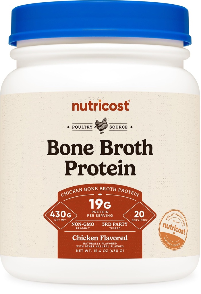 Nutricost Kip Bone Broth Protein (Kip smaak, 20 Servers)