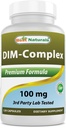 Best Naturals DIM Supplement 100 mg 120 Capsules, DIM voor Estrogeen Metabolisme & Balance, Voor Menopauze, Body Building, PCOS & Hormonal Acne