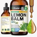 BIO KRAUTER Lemon Balm Leaf Extract - Vegan Melissa Lemon Balm Tinctuur voor Kalmte Ondersteuning - Suiker & alcoholvrije - 4 Fl. Oz.