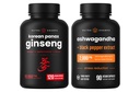 NutraChamps Koreaanse Ginseng Capsules en Ashwagandha Capsules 2 Pack Bundle