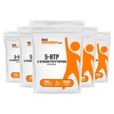 BulkSupcomplements.com 5-HTP poeder - 5-Hydroxytryptofaan, 5 HTP supplement - 5-HTP 200mg, Mood Support Supplement - Glutenvrij, 200mg per portie, 5kg (11 lbs) (pakket van 5)
