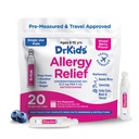Dr. Kids Kinderen Allergie Verlichting Geneeskunde met difenhydramine - Voorgemeten enkelvoudig gebruik Vials, Kinderen Antihistamine voor niezen, Runny Neus & Itchy Eyes, gemengde Berry Flavor, 20 Tellen (pakket van 1)