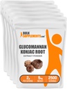 BulkSupplements.com Glucomannan Poeder - uit Konjac Root Extract Poeder, Glucomannan Supplementen - Glutenvrij, 2g per portie, 1kg (verpakking van 5) (11 lbs)