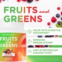 Fruit en groen Biologisch Probiotisch Poeder: 30 porties voor mannen en vrouwen. Veganistisch met 10 miljard CFU, Spirulina, Kale,