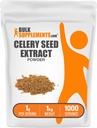 BulkSupplements.com Selderijzaadextractpoeder - Selderijzaadsupplement, kruidensupplement - veganistisch en glutenvrij, 1g per portie, 1kg (verpakking van 1)