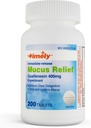 TIME-CAP LABS, INC. Timely Mucus Relief Guaifenesin 400mg 200 tabletten - Onmiddellijke release Mucus Phlegm Relief - Expectorant for Mucus Removal, Borst Congestie, Griep, Verkoudheid, Allergieën
